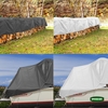 White Tarpaulin 3 X 5 Waterproof With Rings 190gr/m2
