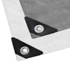 Grey Tarpaulin 6 X 10 Waterproof With Rings 120gr/m2