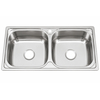 Νεροχύτης INOX Διπλός 100 × 50 cm Με Υπερχείλιση