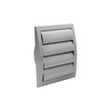 Plastic Ventilation Louver 190X190 mm Gray