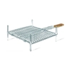 Σχάρα Διπλή με Πόδια BBQ Τύπου Tefal 45X40 cm