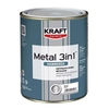 Σφυρήλατο Αντισκωριακό Χρώμα Metal 3IN1 Hammered - Kraft Paints "Μαύρο" 0.75L