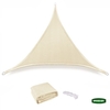 Τρίγωνο Πανί Σκίασης Εκρού GRASHER 5 Χ 5 Χ 5m 
