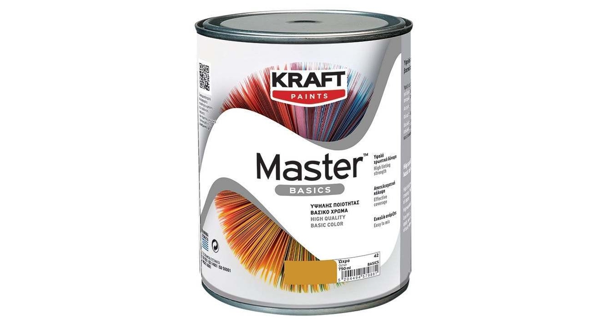 Χρώμα Master Basics - Kraft Paints Ώχρα 0,18L