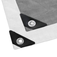 Μουσαμάς Γκρί 4 Χ 5 Αδιάβροχος Με Κρίκους 120gr/m2