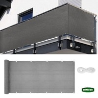 Διαχωριστικό Δίχτυ Μπαλκονιού Γκρί  0.90cm Χ 6m GRASHER