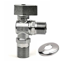 Γωνιακός Διακόπτης 1/2" Χ 1/2" Με Ροζέτα