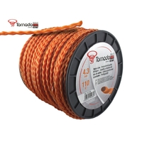 Μεσινέζα Θαμνοκοπτικού Στριφτή 4,3mm X 110 m ΤORNADO Σε Ρολό
