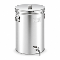 Δοχείο Inox Κρασιού/Λαδιού Ανοιχτού Τύπου 250L Metalbox