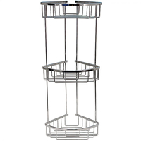 Corner Bathroom Shelf Nickel 6588