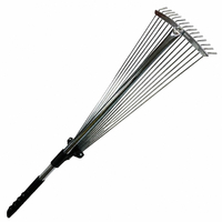 Metal Leaf Sweeper Adjustable 80cm ➡ 130cm