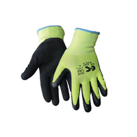 Gloves Black - Yellow LATEX-FOAM