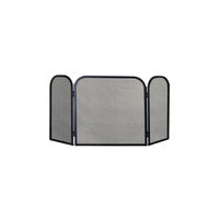 Κάλυψη Τζακιού Τρίφυλλη 90 x 51 cm Μαύρη