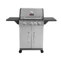 BBQ ΥΓΡΑΕΡΙΟΥ GS GRILL ELITE 3+1 INOX - 11,5 kW