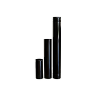 Μπουρί - Καπνοδόχος Εμαγιέ Μαύρο Φ120 90cm