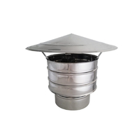 Καπέλο Αντιανεμικό Inox Φ130 Για Καμινάδα