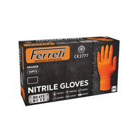 Nitrile Gloves Orange FERRELI (Package 50PCS) MEDIUM