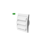 Περσίδα Εξαερισμού Πλαστική 148Χ148 mm Λευκή