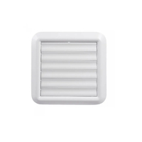 Περσίδα Εξαερισμού Πλαστική Φ125/Φ100mm Λευκή
