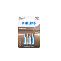 Alkaline AAA Battery PHILIPS LR03A4B/10