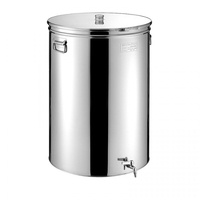 Δοχείο Inox Κρασιού/Λαδιού 75 L Ανοιχτού Τύπου METALBOX