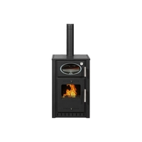 Ξυλόσομπα Αερόθερμη Με Φούρνο ALFATHERM ALB02-s 11 KW