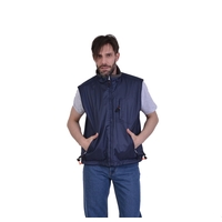 Γιλέκο Εργασίας Αδιάβροχο Double Μπλε-Γκρι