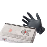 Γάντια Νιτριλίου Heavy Duty Μιας Χρήσης Μαύρα