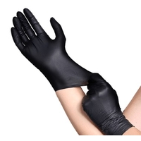 Γάντια Μιας Χρήσης Νιτριλίου EXTRA Αντοχής Μάυρα