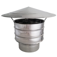 Καπέλο Αντιανεμικό Inox Φ150 Για Καμινάδα