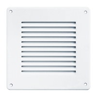 Περσίδα Εξαερισμού Μεταλλική 140Χ140 mm Λευκή