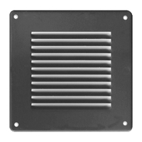 Περσίδα Εξαερισμού Μεταλλική 140Χ140 mm Μαύρη