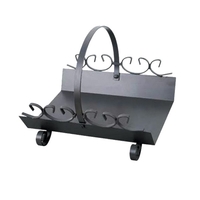 Μεταλλική Ξυλιέρα Τζακιού Μαύρη Νο 03