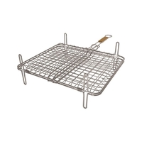 Σχάρα Διπλή με Πόδια BBQ Τύπου Tefal 45X40 cm