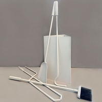 Σετ Εργαλεία Τζακιού Σε Κουβά Λευκό Πάγου