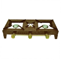 Κουζινάκι Υγραερίου Εμαγιέ Με 2 1/2 Εστίες  