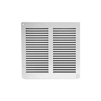 Περσίδα Εξαερισμού Μεταλλική Με Σίτα 240Χ240 mm Γκρι