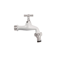 Διακοσμητική Κάνουλα Εξωτερικού Χώρου 1/2" Colortap Λευκή-Χρωμέ