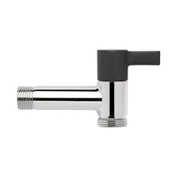 Κάνουλα Eco Colortap 1/2" x 3/4" Χρωμέ-Μαύρη