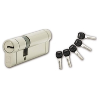 Κύλινδρος Πόρτας Ασφαλείας Martin ANTI-BREAK 75mm Νίκελ 5 Κλειδιά