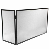 Κάλυψη Δίφυλλη Γωνιακή 85x35x50cm Μαύρη