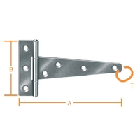 Μεντεσές "Τ" Γαλβανιζέ 9.7 X 6 cm