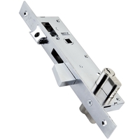 Κλειδαριά Μαχαιρωτή Domus 914357K 35mm Χρωμίου Για Πόρτα Αλουμινίου