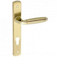 Πόμολο Εξώπορτας Χρυσό/Χρυσό Ματ Ζ-023 