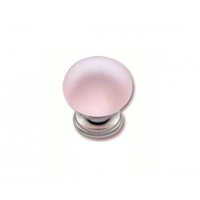 Πόμολο Νίκελ Ματ Με Ροζ Κρύσταλλο 3395