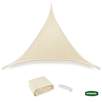 Τρίγωνο Πανί Σκίασης Εκρού GRASHER 5 Χ 5 Χ 5m 