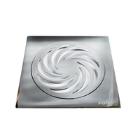 Σχαράκι Μπάνιου Valsir Τετράγωνο Χρωμέ  12 Χ 12cm