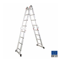 Σκάλα Αλουμινίου Σπαστή 4x4 Μέγιστο Ύψος 4.7m