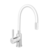 Μπαταρία Κουζίνας Λευκή Ferro Zumba Με Εύκαμπτο Ρουξούνι