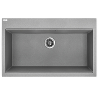 Νεροχύτης Κουζίνας Tau Granite Snik 80 × 50 ×21.5 cm  Γκρι
